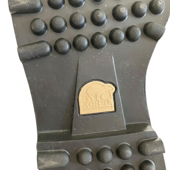 Sorel HD Nubuck Waterproof Caribou Boots Black and Tusk Mens 9 - Picture 13 of 13